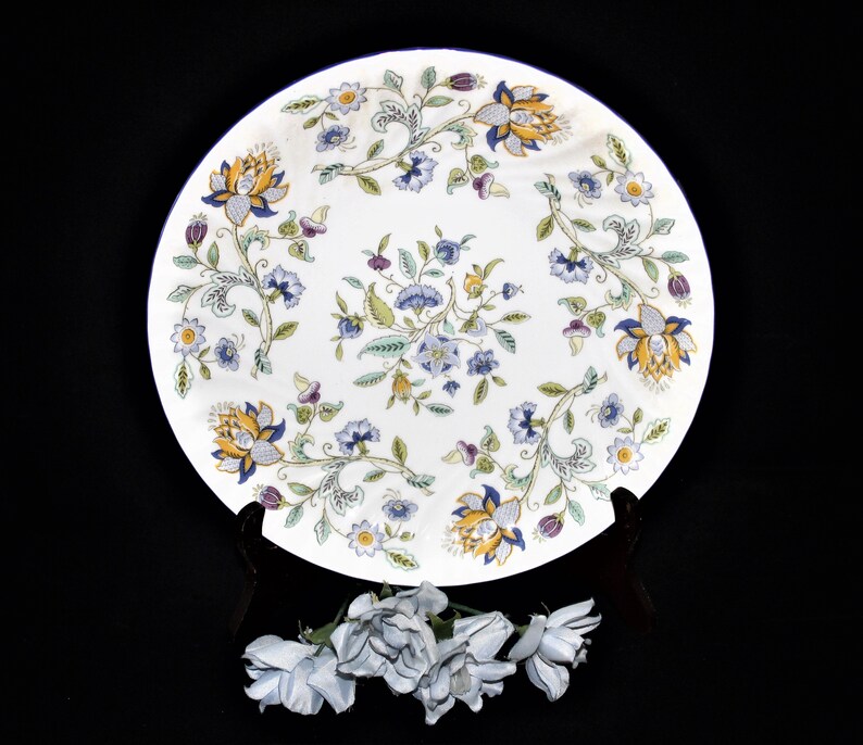 Vintage MINTON HADDON HALL Blue Large 11 1/4 Pasta Etsy