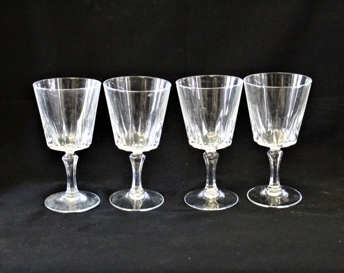 Vintage Cristal D'arques Set of 4 Glasses Versailles Etsy