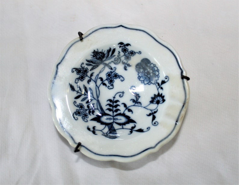 Vintage Lot Of 3 Pieces Blue Onion Porcelain Kanesho Japan Etsy