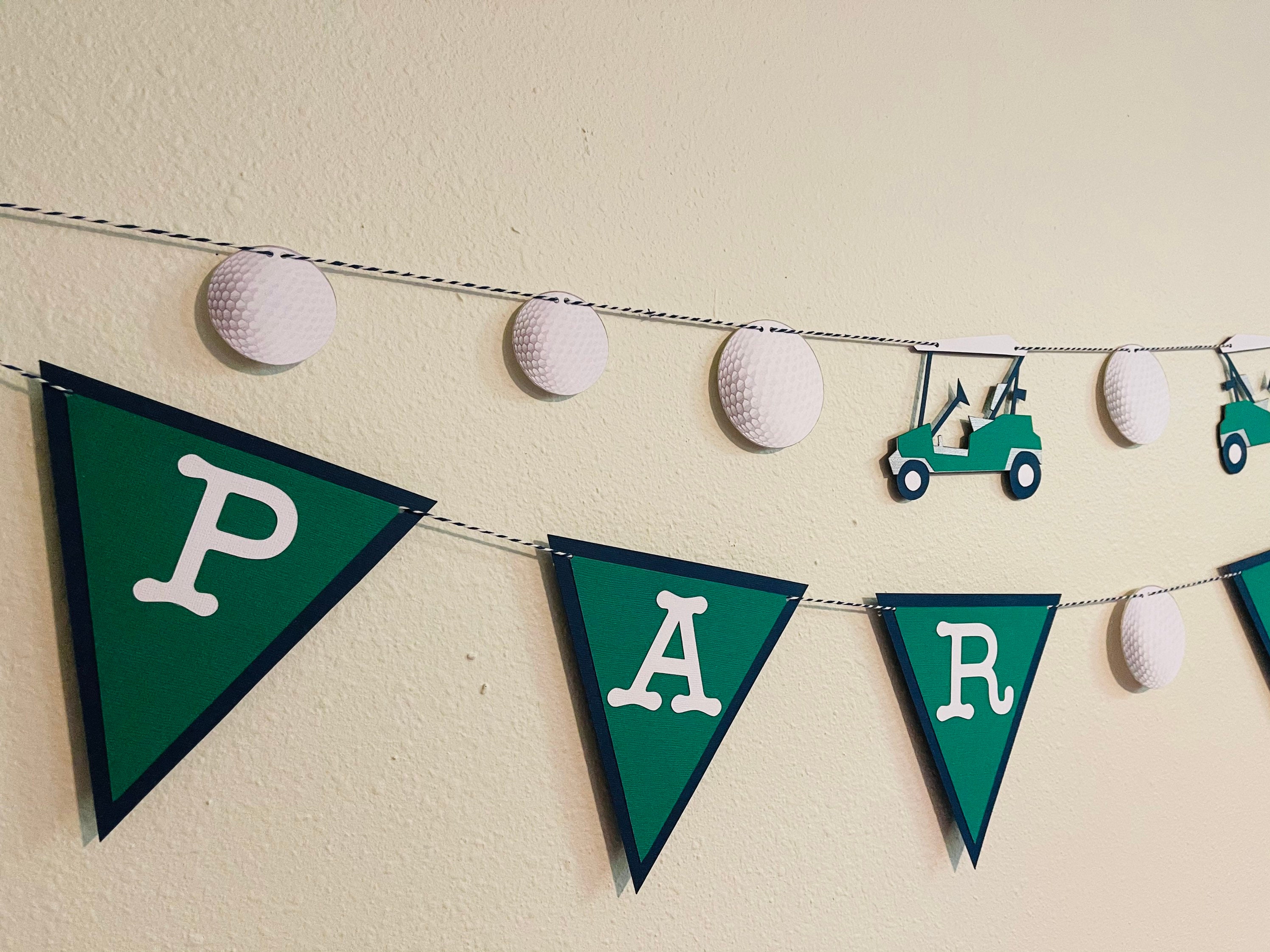 Golf Party Par Tee Banner Golf Banner Golf Decor Golf Etsy