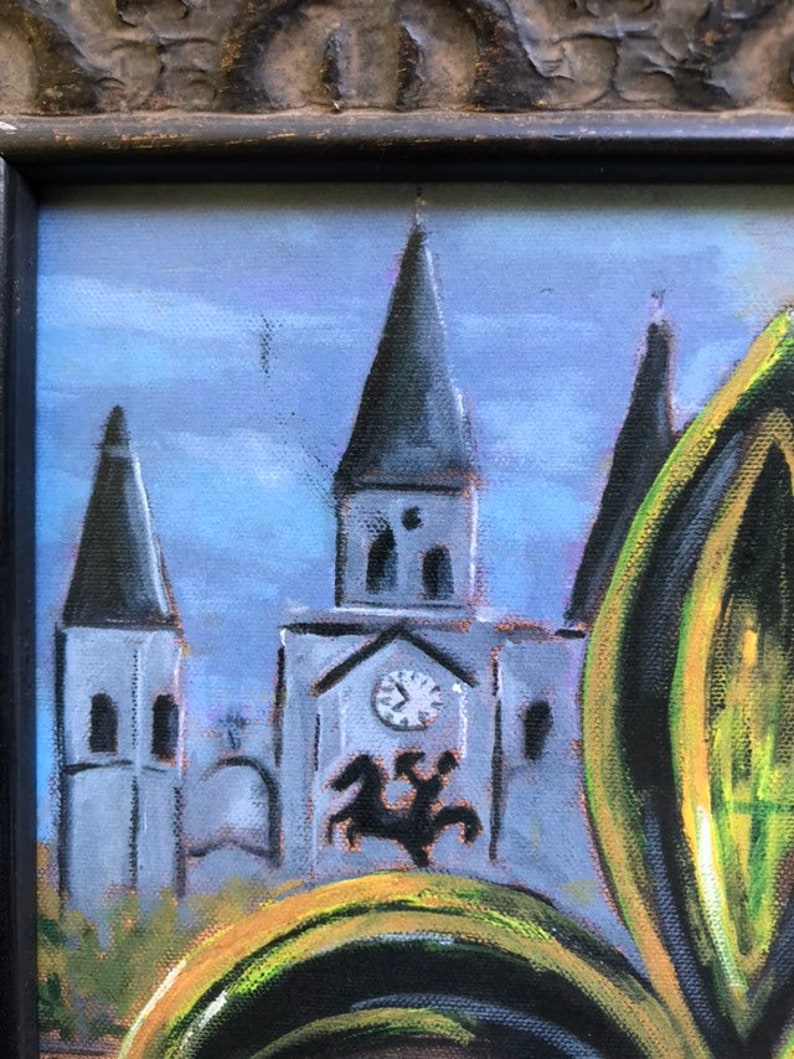 SALE NOLA Black And Gold Fleur De Lis Art Louisiana Art Etsy