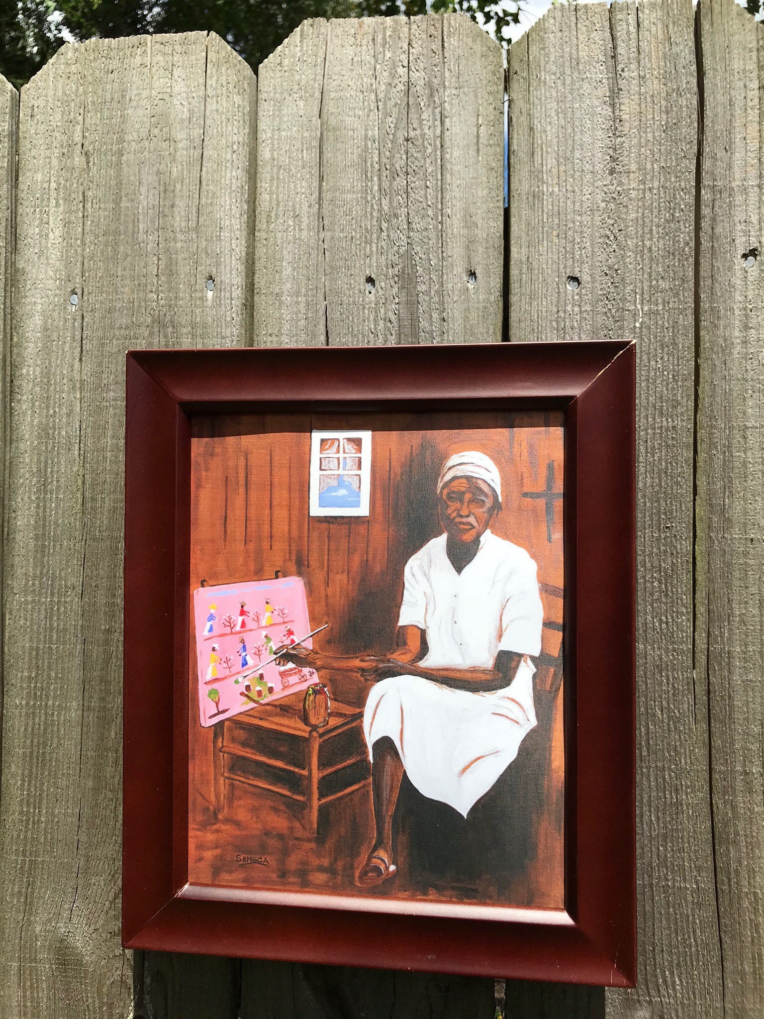 Clementine Hunter art print African American art Louisiana Etsy