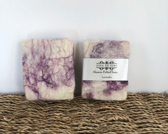 Alpaca Felted Soap -Lavender
