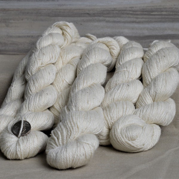 Natural Suri Alpaca Polwarth Silk Yarn