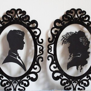 Lady and Gentleman Portrait in a Transparent Frame
