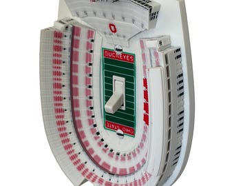 Ohio Stadium Light Switch Cover - Ohio State Buckeyes  - Horseshoe - The Ohio State University - Room Decor - Man Cave - Accessories