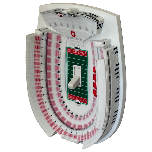 Ohio Stadium Light Switch Cover - Ohio State Buckeyes  - Horseshoe - The Ohio State University - Room Decor - Man Cave - Accessories