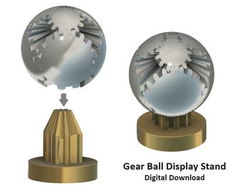 Gear Ball Display Stand - STL 3D Print File - Digital Download - Perfect Way to Store and Display Your Gear Ball!!