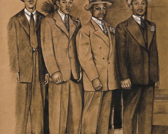 The Gang - 18x24 original art