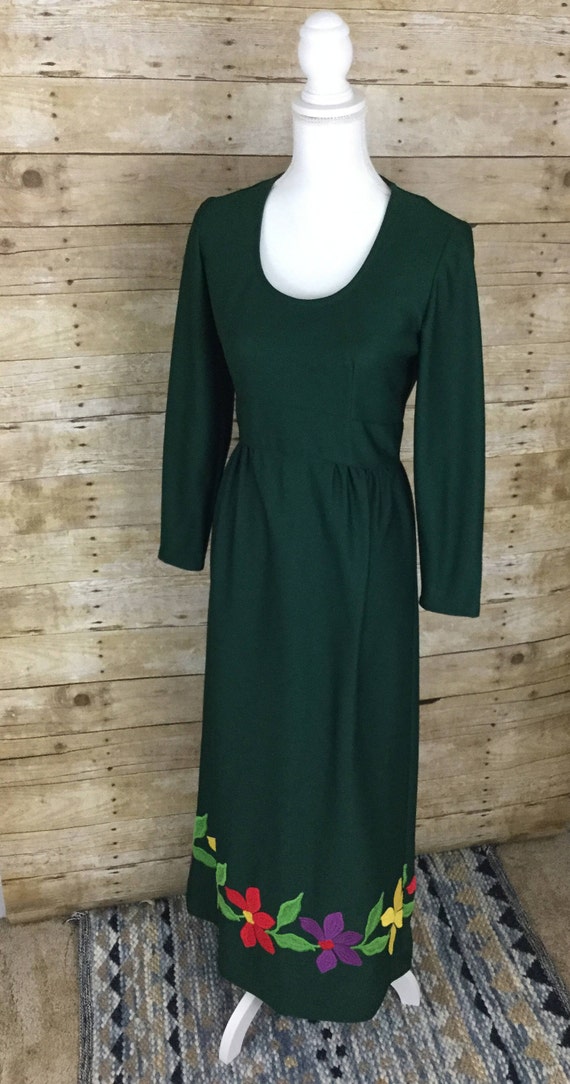 Vintage Leslie Fay maxi knit dress