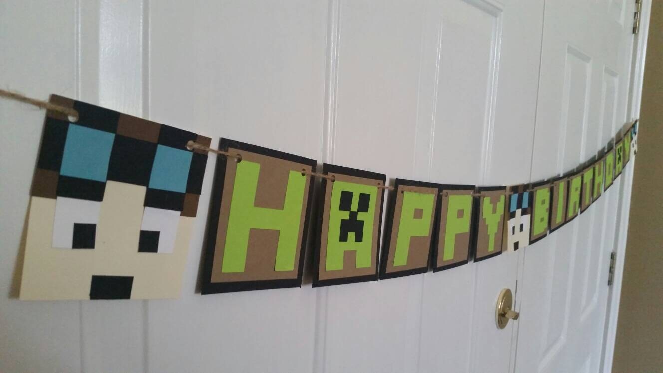 Handmade Dantdm Inspired Happy Birthday Banner If You Would Etsy