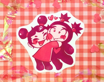 pucca und garu Aufkleber!