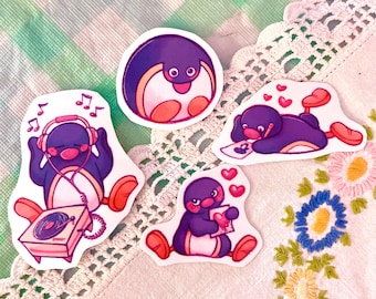 cute pingu stickers! kawaii penguin decals