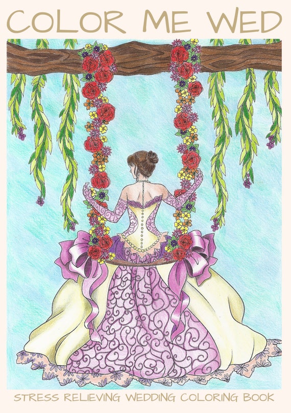 Adult Coloring Book Printable Download Bridal Shower Gift