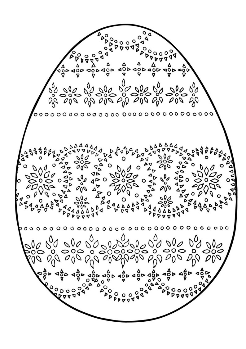 Adult Coloring Books Pysanky Egg Coloring Book Printable | Etsy