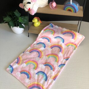 Rainbow burp cloth