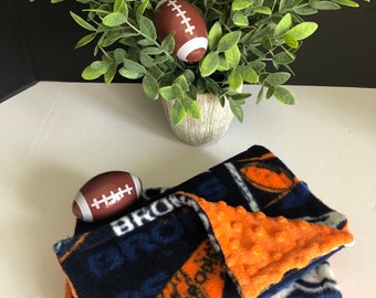 Denver Bronco burp cloth