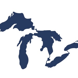 Conjunto de archivos digitales de alta resolución de Great Lakes - PDF, AI, JPG (descarga instantánea)
