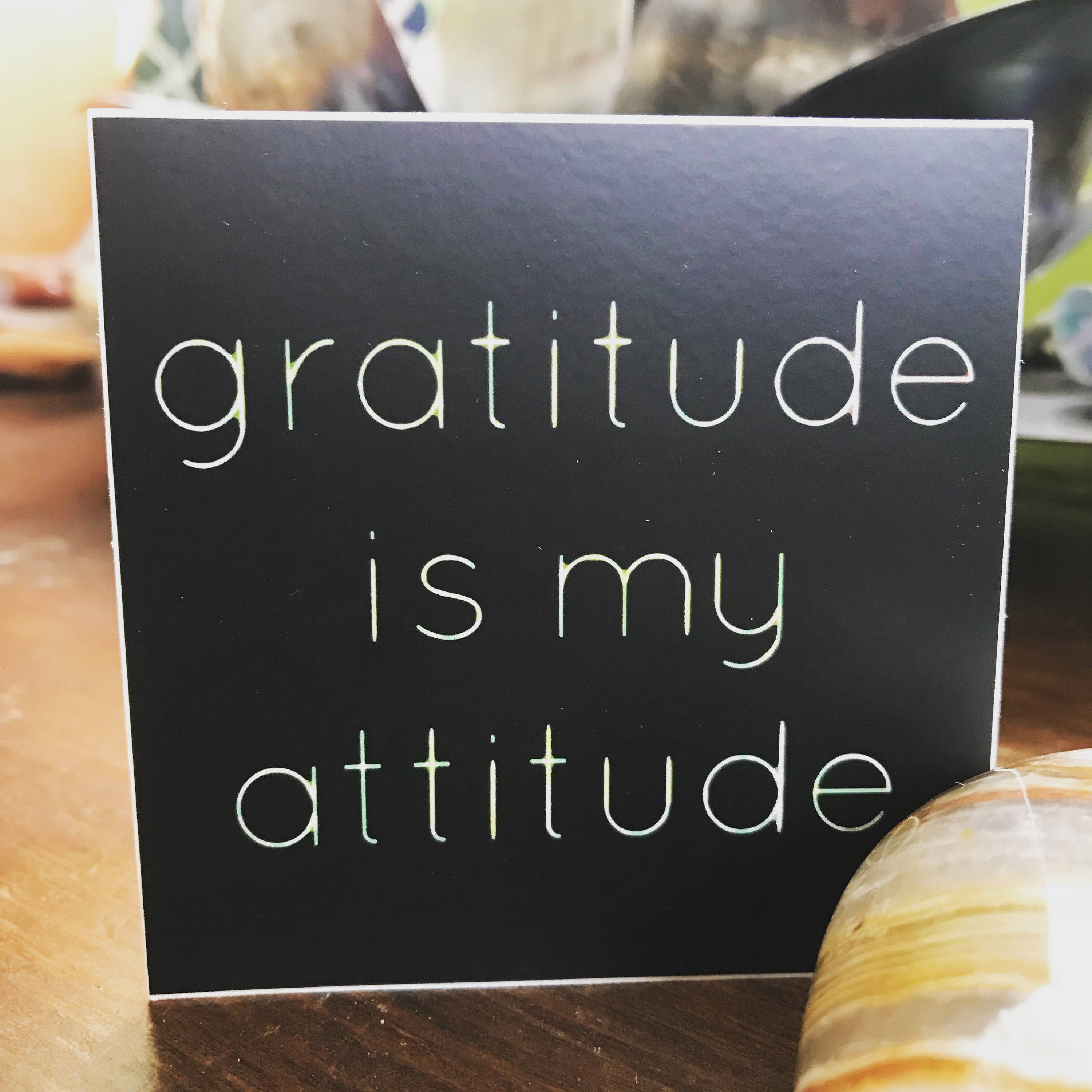 Gratitude is My Attitude Sticker - Etsy