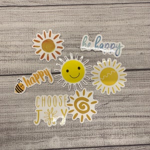 Bee Happy Sticker Pack| Sticker Pack| 10 sticker set|