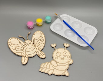 Butterfly paint kit|DIY kids paint kit|  Kids paint kit| Paint kit