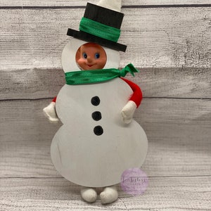 Snowman Elf Props SVG| Elf Snowman Glowforge| Laser Ready File| Digital File ONLY
