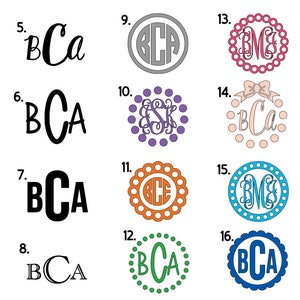 Up to 23 inch wide Monogram Decals/Monogram Car Decals XXL /Monogram Yeti Decals/Monogram Initial Decals