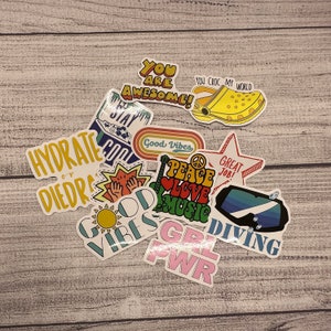 Sayings Mystery Sticker Pack| Mystery Sticker Pack| 10 sticker set|