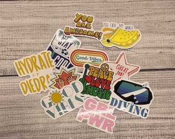 Sayings Mystery Sticker Pack| Mystery Sticker Pack| 10 sticker set|