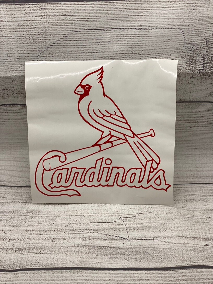 Vintage 1960's style St. Louis Cardinals Baseball retro travel decal sticker