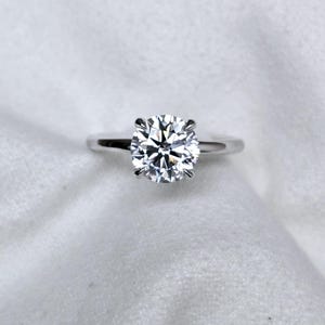 2 carats certifié IGI D, VVS2 bague de fiançailles rondes avec diamants cultivés en laboratoire, taille brillant, diamant taille idéale, alliance, bague d'anniversaire