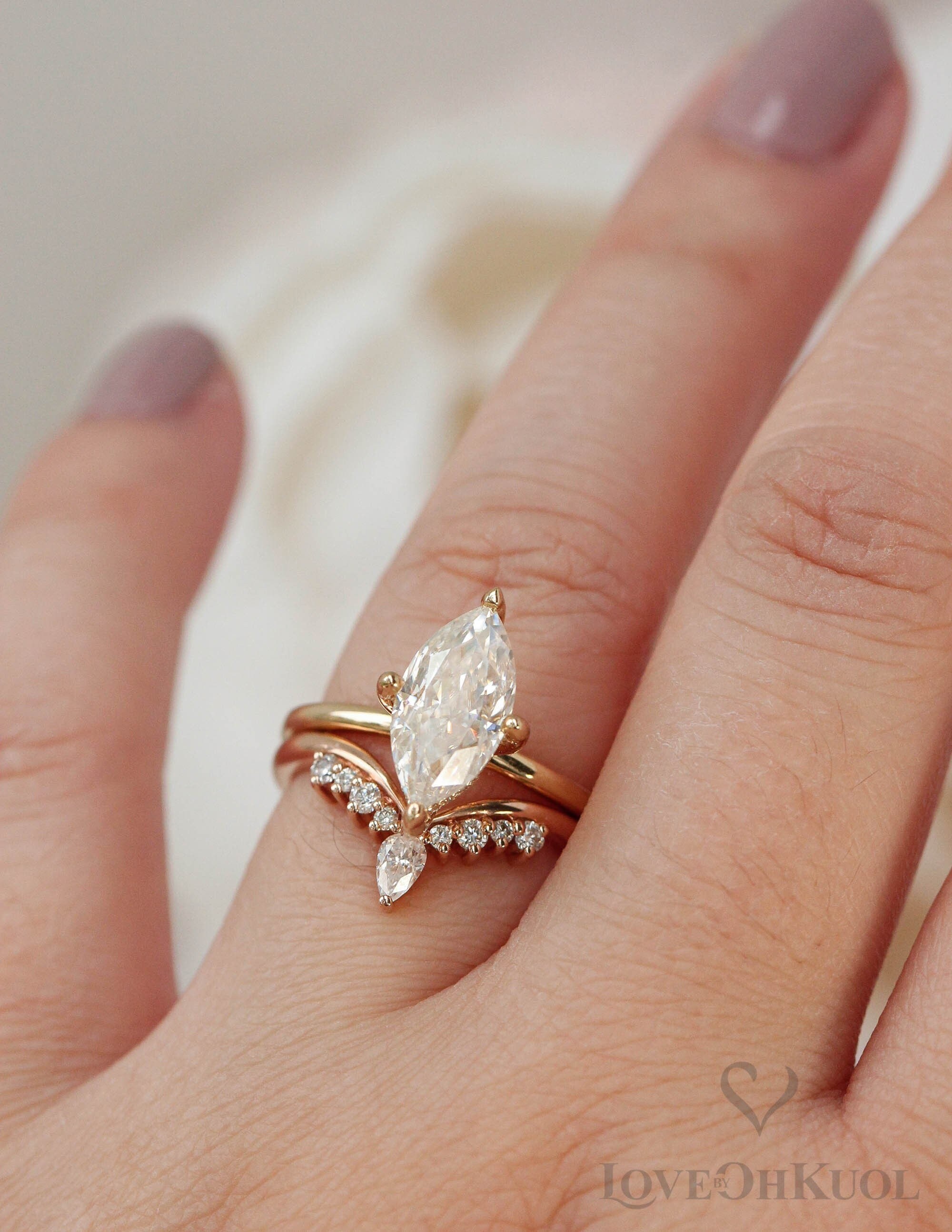 Anello di fidanzamento con diamante di laboratorio certificato IGI