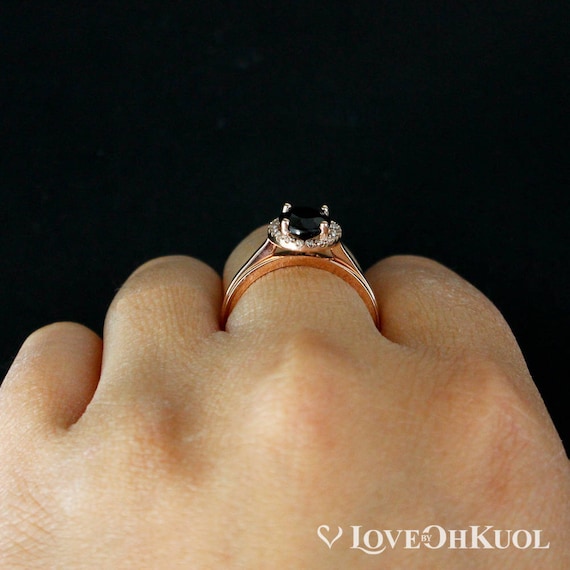 Black tourmaline ring band deals