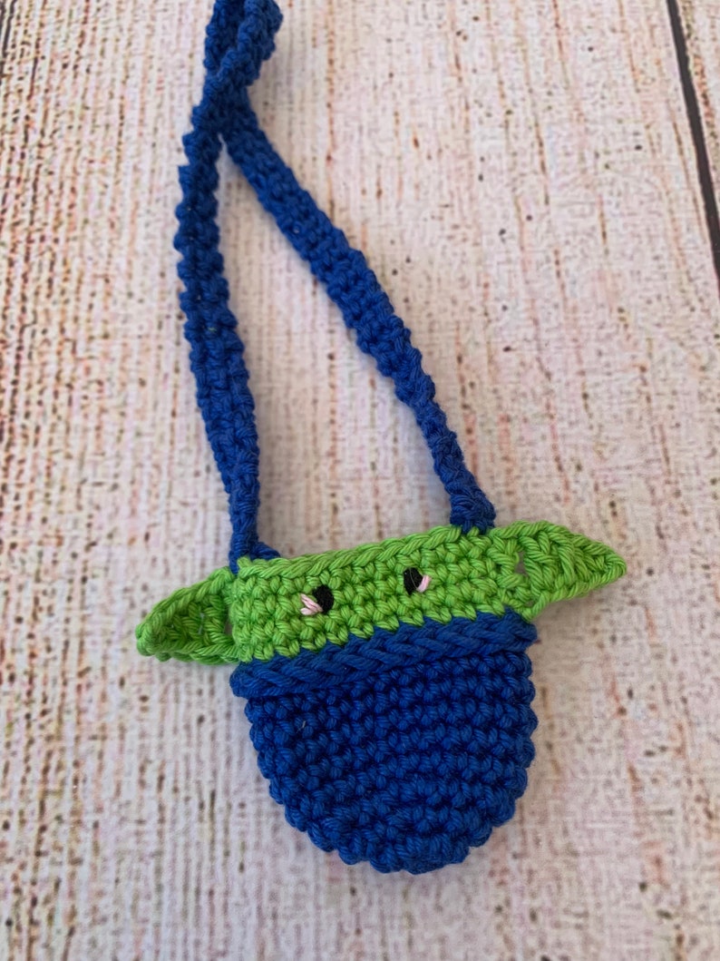 Baby Yoda Knitted Bag for 11 inch Baby Yoda Doll image 7