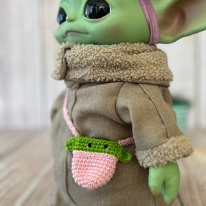 Torba dzianinowa Baby Yoda dla lalki Baby Yoda o średnicy 11 cali zdjęcie 11