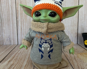 Ahsoka Printed T-shirt for Baby Yoda Doll (11 inches)