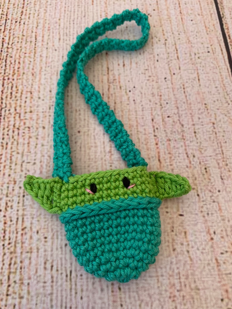 Baby Yoda Knitted Bag for 11 inch Baby Yoda Doll image 8