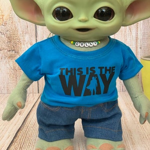 Denim Jeans for Baby Yoda Doll 11 inch image 3