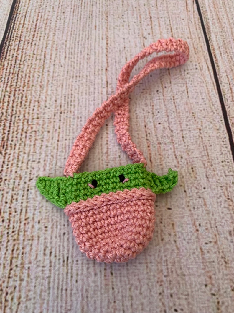 Baby Yoda Knitted Bag for 11 inch Baby Yoda Doll image 5