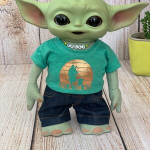 Denim Jeans for Baby Yoda Doll 11 inch image 7