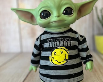 Printed T-shirt for Baby Yoda Doll (11 inches)