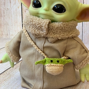 Baby Yoda Knitted Bag for 11 inch Baby Yoda Doll image 2