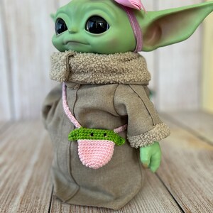 Torba dzianinowa Baby Yoda dla lalki Baby Yoda o średnicy 11 cali zdjęcie 12
