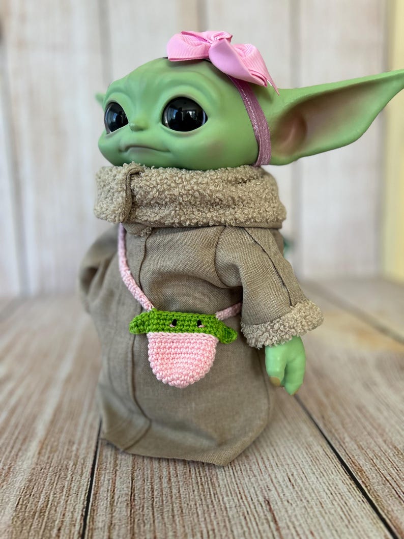 Torba dzianinowa Baby Yoda dla lalki Baby Yoda o średnicy 11 cali zdjęcie 12