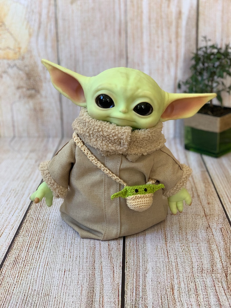 Baby Yoda Knitted Bag for 11 inch Baby Yoda Doll image 1