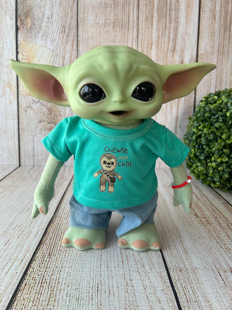 Baby Yoda Doll 11 inch Printed T-shirt Chewie