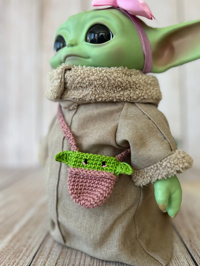 Torba dzianinowa Baby Yoda dla lalki Baby Yoda o średnicy 11 cali zdjęcie 9