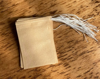 Sachets de thé vides, jetables, non blanchis, passoire à thé, infuseur à thé, infuseur à thé pour thé en vrac, biodégradable, sac à cordon, résistant à la chaleur