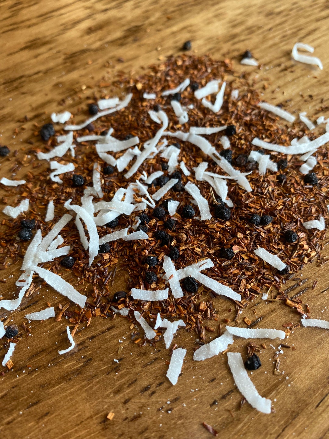 Coconut Vanilla Rooibos Loose Leaf Tea, Herbal Tea, Decaf, Caffeine