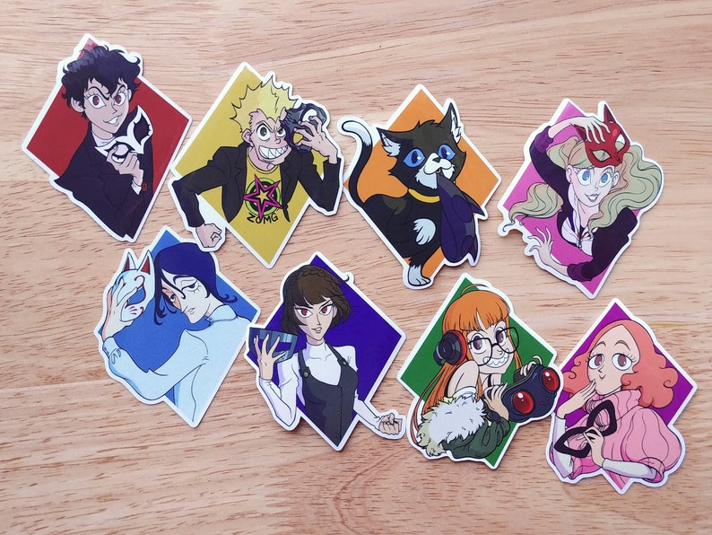 Persona 5 Vinyl Stickers image 2